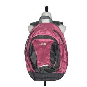 the north face vault backpack pink laptop sleeve hiking school travel light